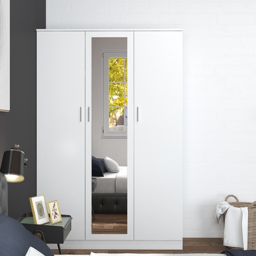 Door triple wardrobe - wardrobe, with