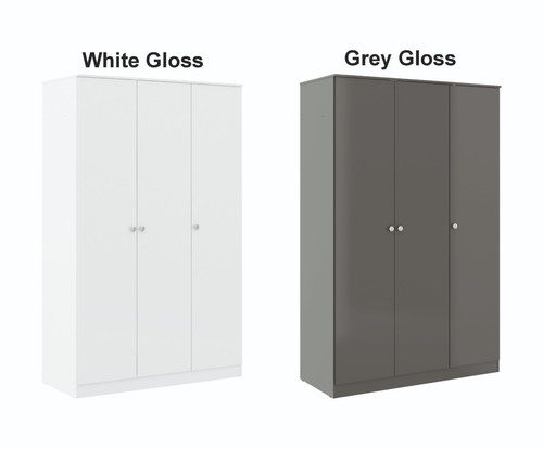 Denver white gloss bedroom - white,