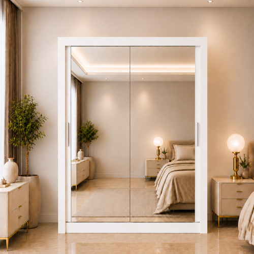 Maple full mirror - maple, door