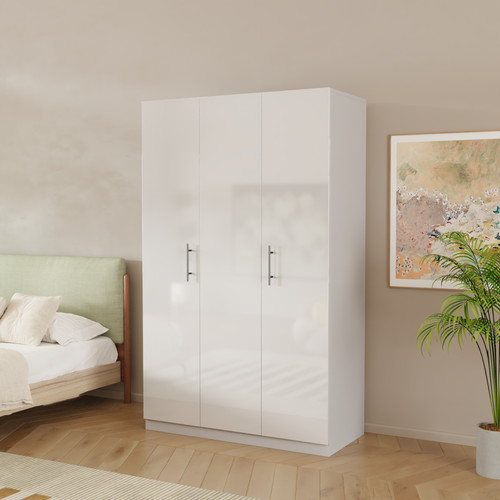 White high gloss - wardrobe, 3