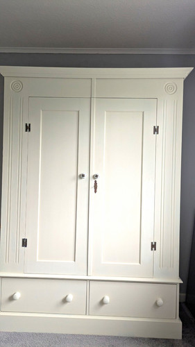 Solid pine wardrobe - solid,