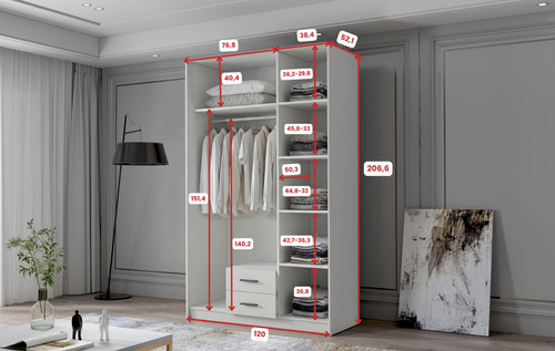 Eluks ada modern - modern, wardrobe