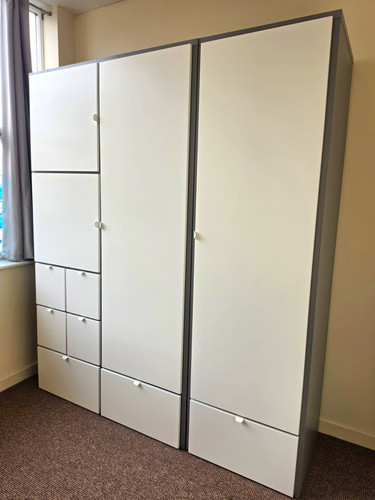 White grey freestanding - &,