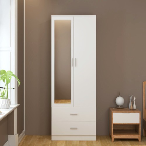 Door mirrored wardrobe - mirrored,