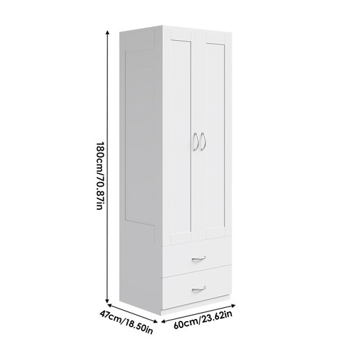 Freestanding wardrobe with - freestanding,