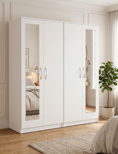 Ready assembled white door - white,