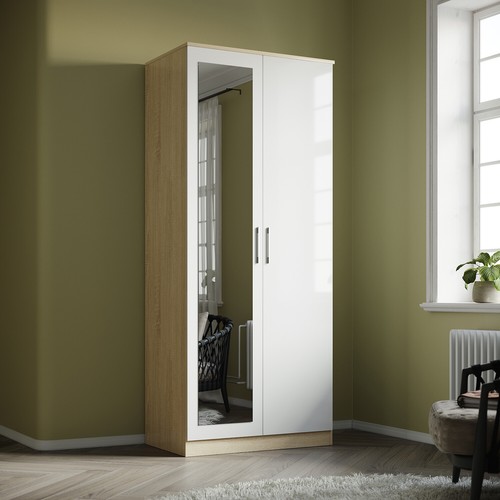 High gloss door wardrobe - high,